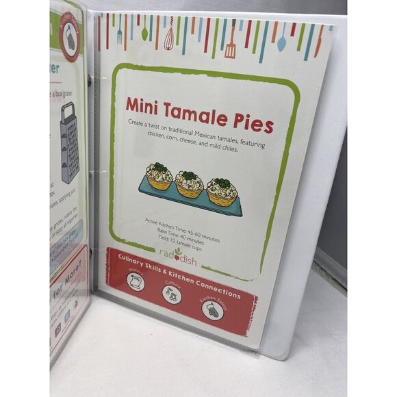 15 Raddish Kids Recipe Cookbook Shopping List in Binder Thanksgiving - Picture 6 of 8